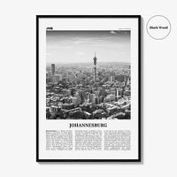 Johannesburg Print Black and White No 1, Johannesburg Wall Art, Johannesburg Poster, Johannesburg Photo, South Africa Poster Print