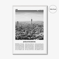 Johannesburg Print Black and White No 1, Johannesburg Wall Art, Johannesburg Poster, Johannesburg Photo, South Africa Poster Print