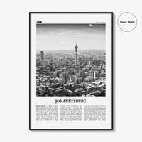 Johannesburg Print Black and White No 1, Johannesburg Wall Art, Johannesburg Poster, Johannesburg Photo, South Africa Poster Print