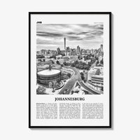 Johannesburg Print Black and White No 2, Johannesburg Wall Art, Johannesburg Poster, Johannesburg Photo, South Africa Print, South Africa