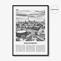 Johannesburg Print Black and White No 2, Johannesburg Wall Art, Johannesburg Poster, Johannesburg Photo, South Africa Print, South Africa