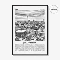 Johannesburg Print Black and White No 2, Johannesburg Wall Art, Johannesburg Poster, Johannesburg Photo, South Africa Print, South Africa