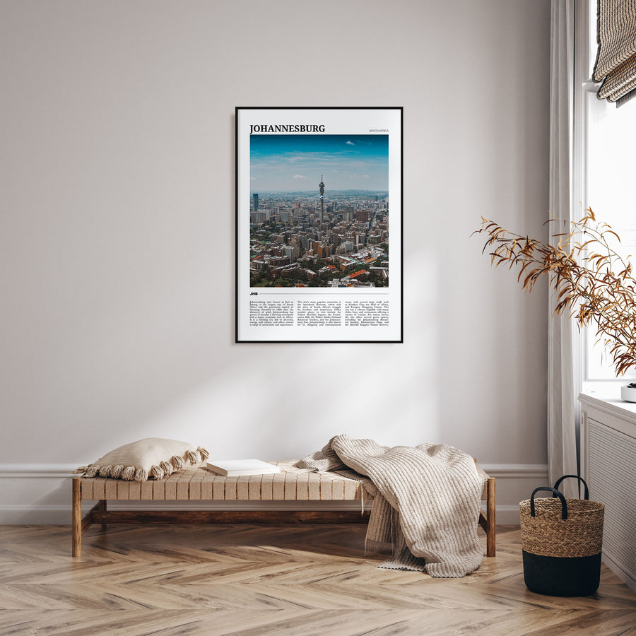 Johannesburg Travel Color Poster