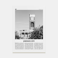 Johnson City Travel B&W Poster