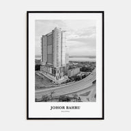 Johor Bahru Portrait B&W Poster