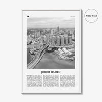 Johor Bahru Print Black and White No 1, Johor Bahru Wall Art, Johor Bahru Poster, Johor Bahru Photo, Johor Bahru Wall Décor, Malaysia
