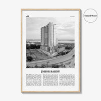 Johor Bahru Print Black and White No 2, Johor Bahru Wall Art, Johor Bahru Poster, Johor Bahru Photo, Johor Bahru Wall Décor, Malaysia