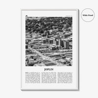 Joplin Print Black and White, Joplin Wall Art, Joplin Poster, Joplin Photo, Joplin Map, Joplin Wall Decor, Missouri, USA, United States