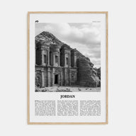 Jordan Travel B&W Poster