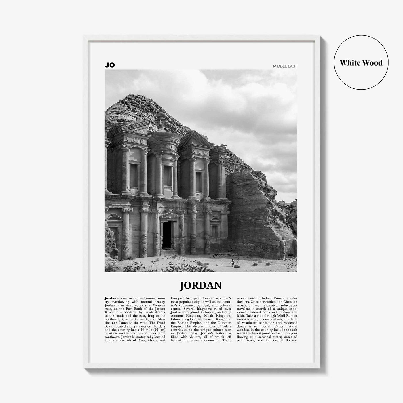 Jordan Print Black and White, Jordan Wall Art, Jordan Poster, Jordan Photo, Jordan Wall Decor, المملكة الأردنية الهاشمية Amman, Middle East