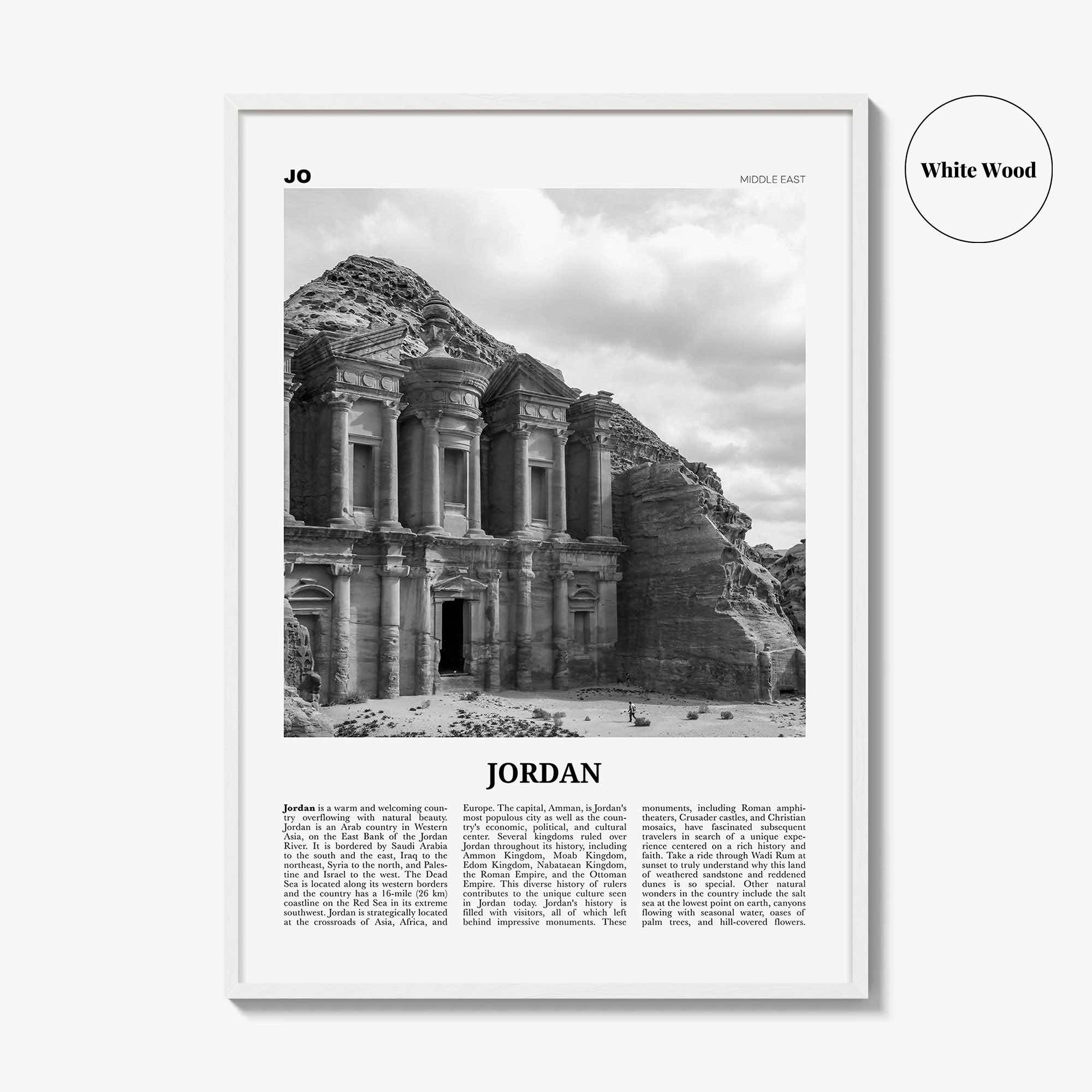 Jordan Print Black and White, Jordan Wall Art, Jordan Poster, Jordan Photo, Jordan Wall Decor, المملكة الأردنية الهاشمية Amman, Middle East