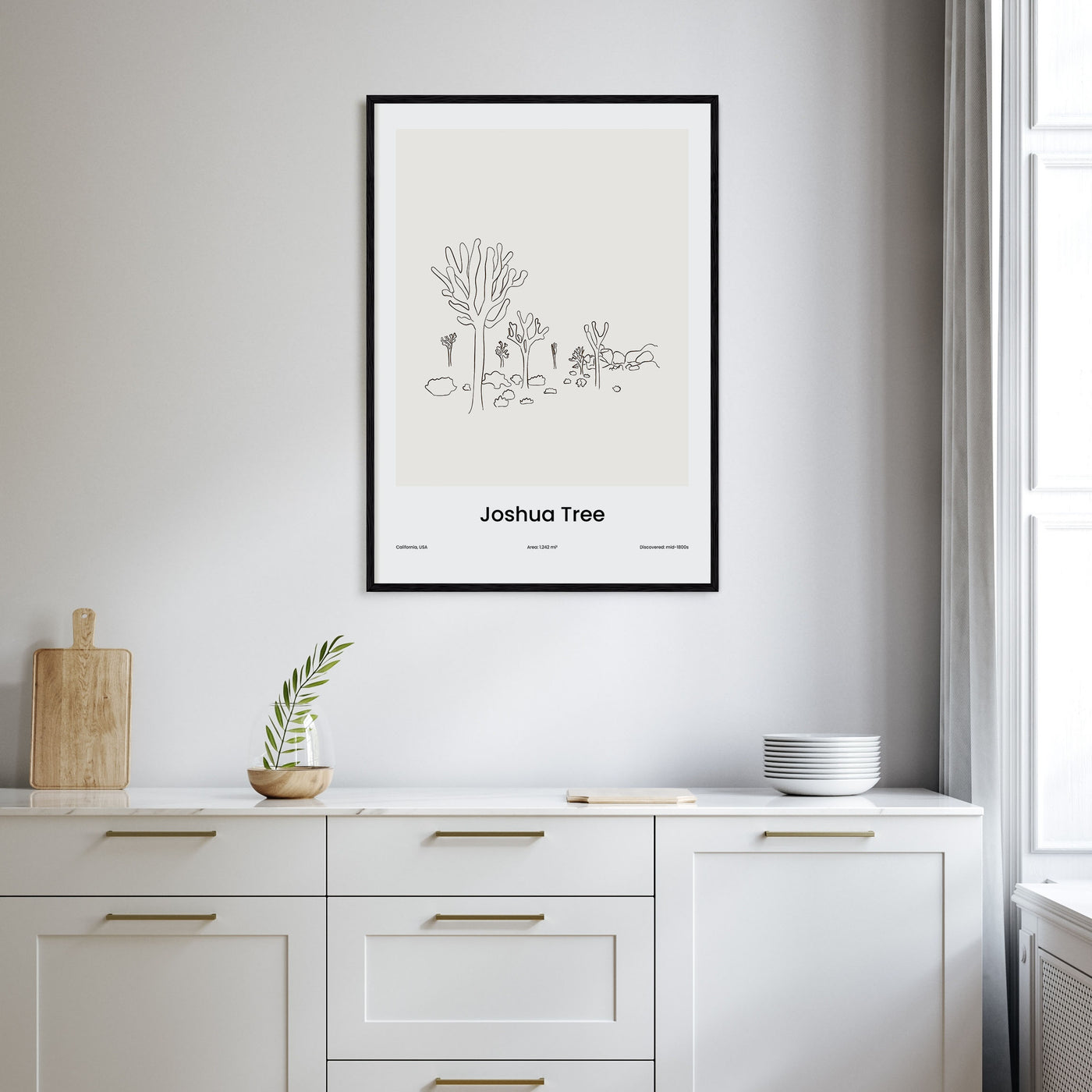 Joshua Tree National Park Drawn Poster