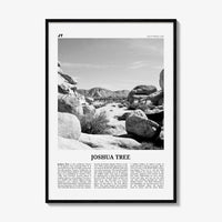 Joshua Tree National Park Print Black and White No 2, Joshua Tree Wall Art, Joshua Tree Poster, Joshua Tree Photo, California, USA