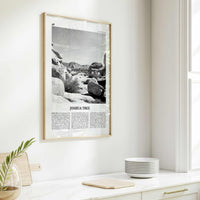 Joshua Tree National Park Print Black and White No 2, Joshua Tree Wall Art, Joshua Tree Poster, Joshua Tree Photo, California, USA