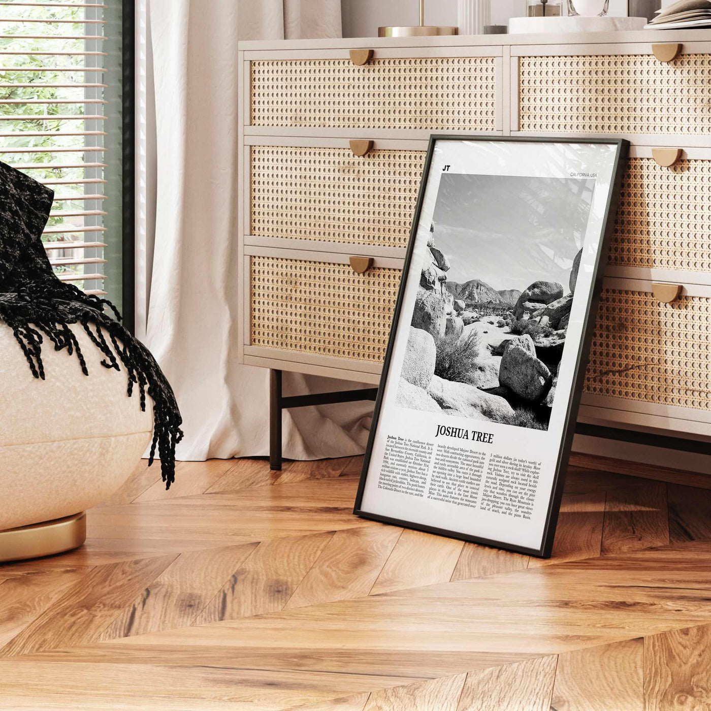 Joshua Tree National Park Print Black and White No 2, Joshua Tree Wall Art, Joshua Tree Poster, Joshua Tree Photo, California, USA