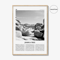 Joshua Tree National Park Print Black and White No 2, Joshua Tree Wall Art, Joshua Tree Poster, Joshua Tree Photo, California, USA