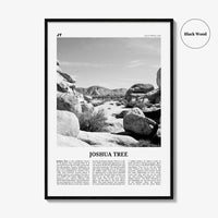 Joshua Tree National Park Print Black and White No 2, Joshua Tree Wall Art, Joshua Tree Poster, Joshua Tree Photo, California, USA