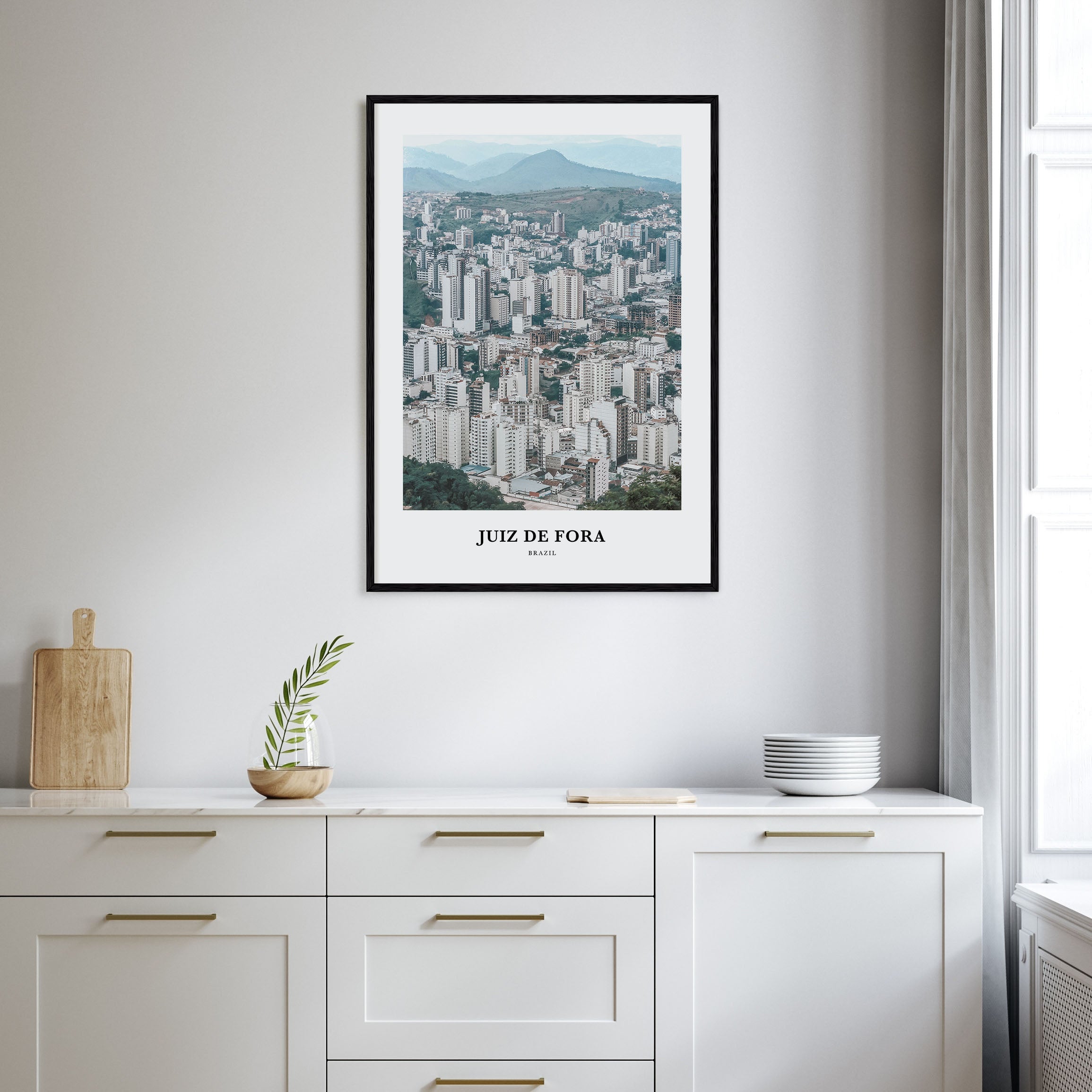 Juiz de Fora Portrait Color Poster