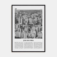 Juiz de Fora Travel B&W Poster