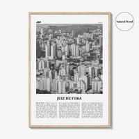 Juiz de Fora Print Black and White, Juiz de Fora Wall Art, Juiz de Fora Poster Juiz de Fora Photo Juiz de Fora Décor Juiz de Fora Map Brazil