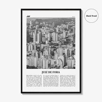 Juiz de Fora Print Black and White, Juiz de Fora Wall Art, Juiz de Fora Poster Juiz de Fora Photo Juiz de Fora Décor Juiz de Fora Map Brazil