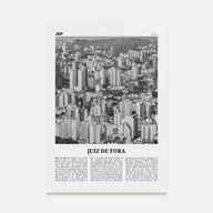Juiz de Fora Travel B&W Poster