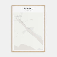Juneau Map Portrait Poster