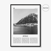 Juneau Print Black and White No 1, Juneau Wall Art, Juneau Poster, Juneau Photo, Juneau Wall Décor, Alaska, USA, United States, America