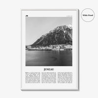 Juneau Print Black and White No 1, Juneau Wall Art, Juneau Poster, Juneau Photo, Juneau Wall Décor, Alaska, USA, United States, America