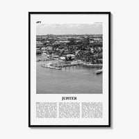 Jupiter Print Black and White, Jupiter Wall Art, Jupiter Poster, Jupiter Photo, Jupiter Wall Décor, Florida, USA, United States