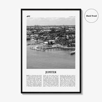 Jupiter Print Black and White, Jupiter Wall Art, Jupiter Poster, Jupiter Photo, Jupiter Wall Décor, Florida, USA, United States