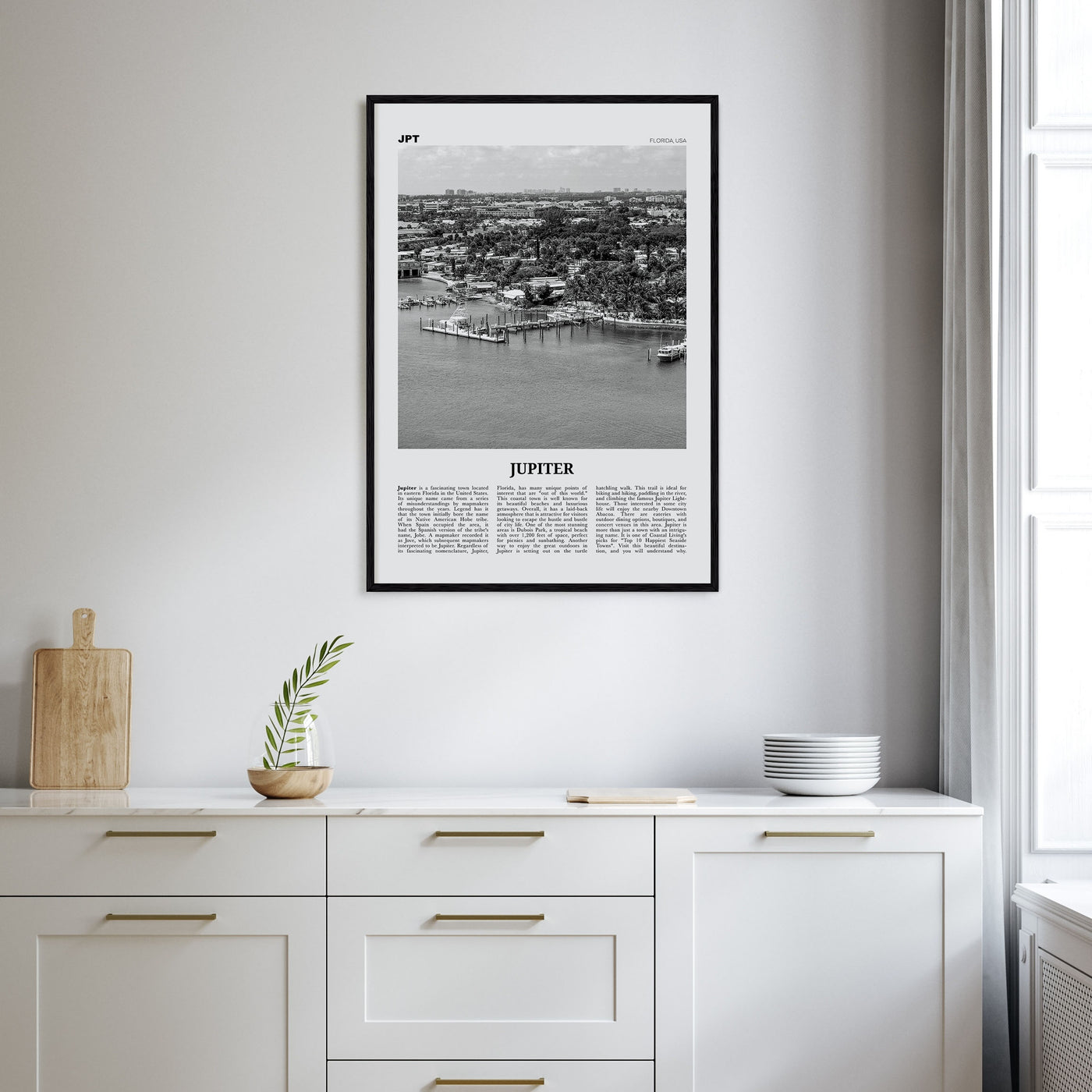 Jupiter Travel B&W Poster