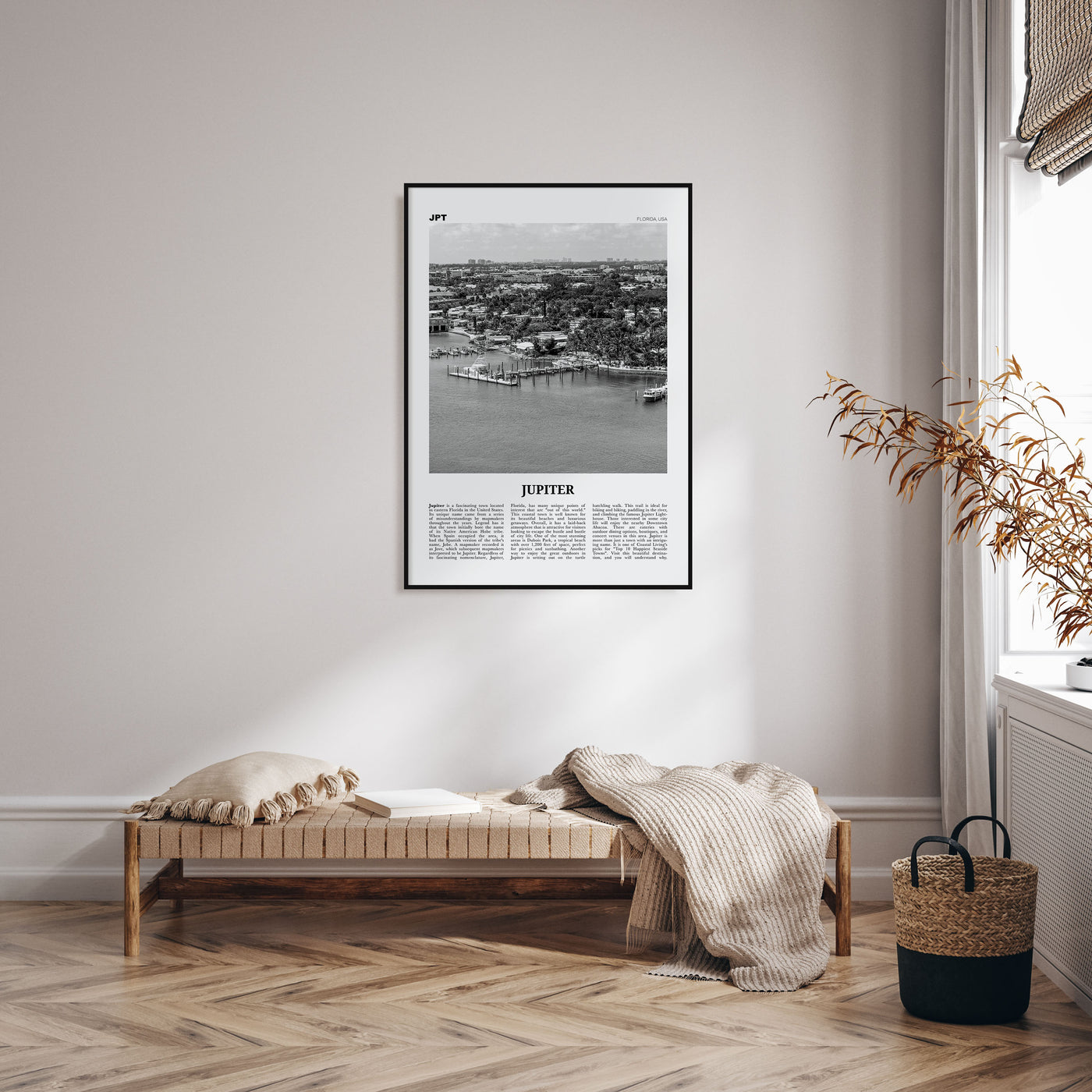 Jupiter Travel B&W Poster