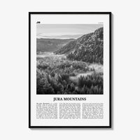 Jura Mountains Print Black and White, Jura Mountains Wall Art, Jura Mountains Poster, Jura Mountains Photo, Jura Mountains Wall Decor