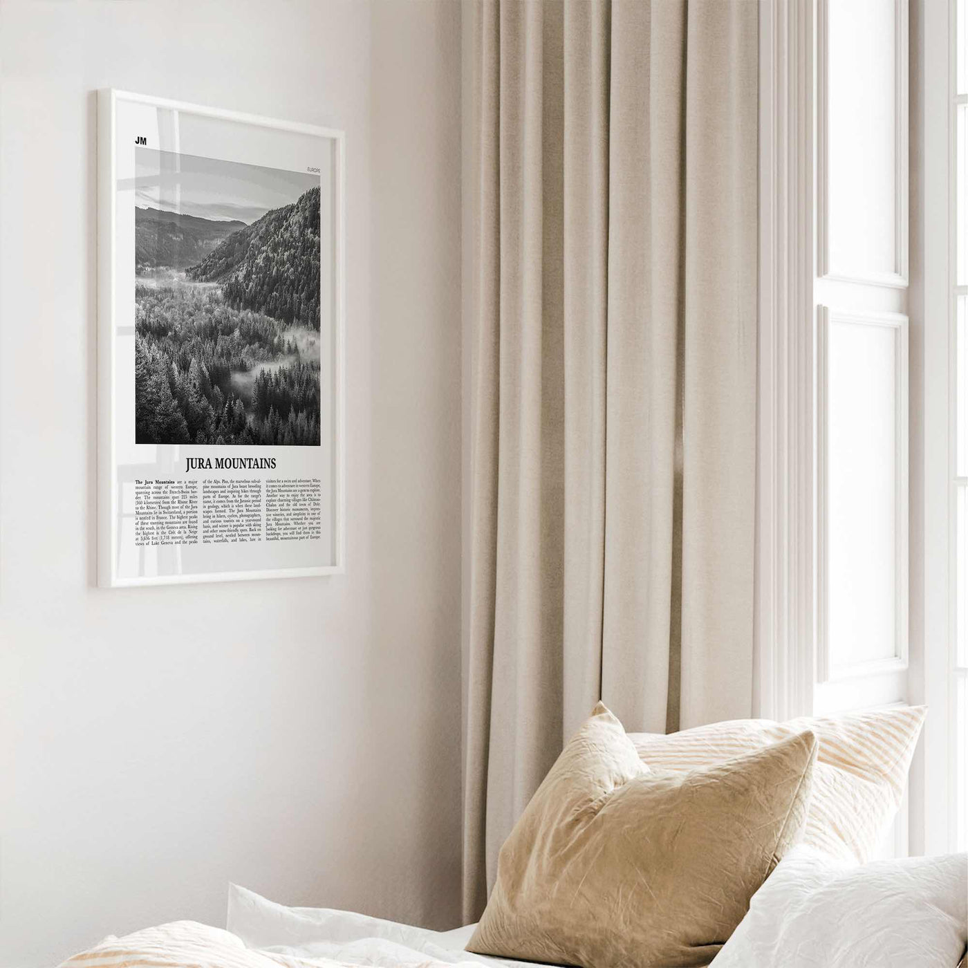 Jura Mountains Print Black and White, Jura Mountains Wall Art, Jura Mountains Poster, Jura Mountains Photo, Jura Mountains Wall Decor