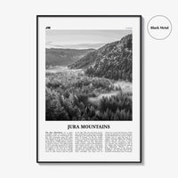 Jura Mountains Print Black and White, Jura Mountains Wall Art, Jura Mountains Poster, Jura Mountains Photo, Jura Mountains Wall Decor