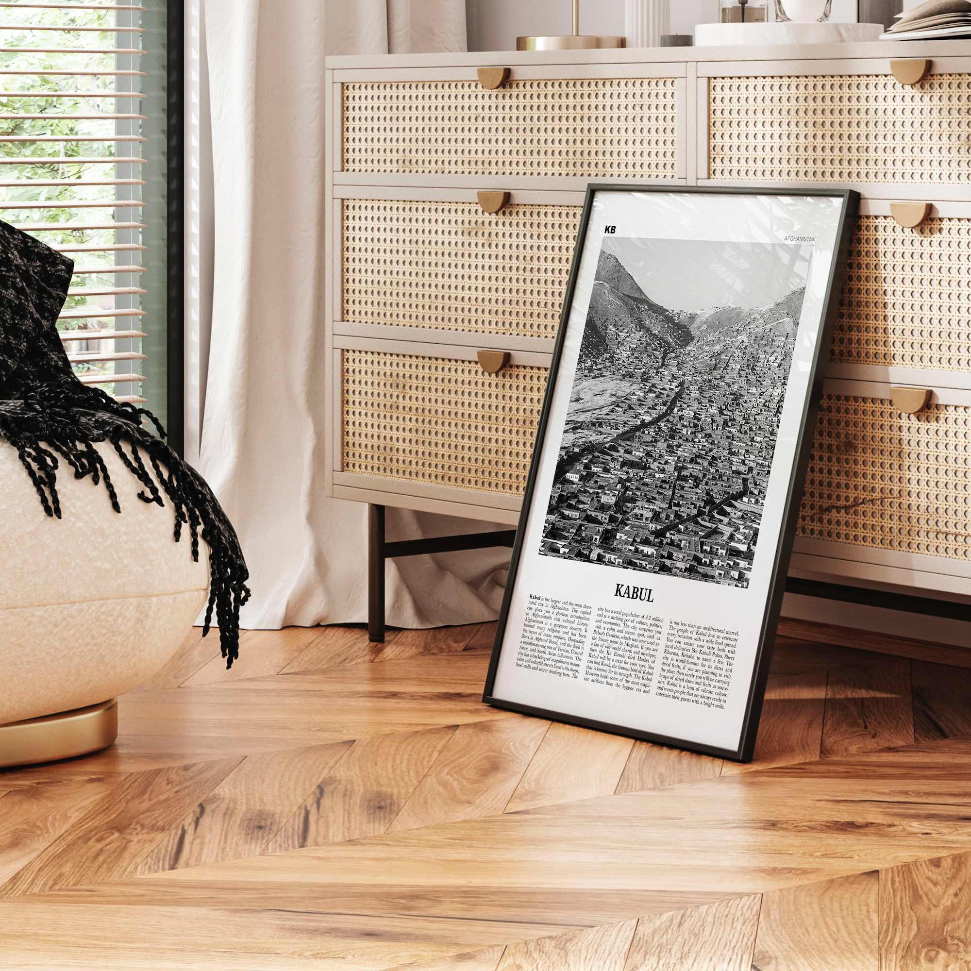 Kabul Print Black and White, Kabul Wall Art, Kabul Poster, Kabul Photo, Kabul Wall Décor, Afghanistan, کابل