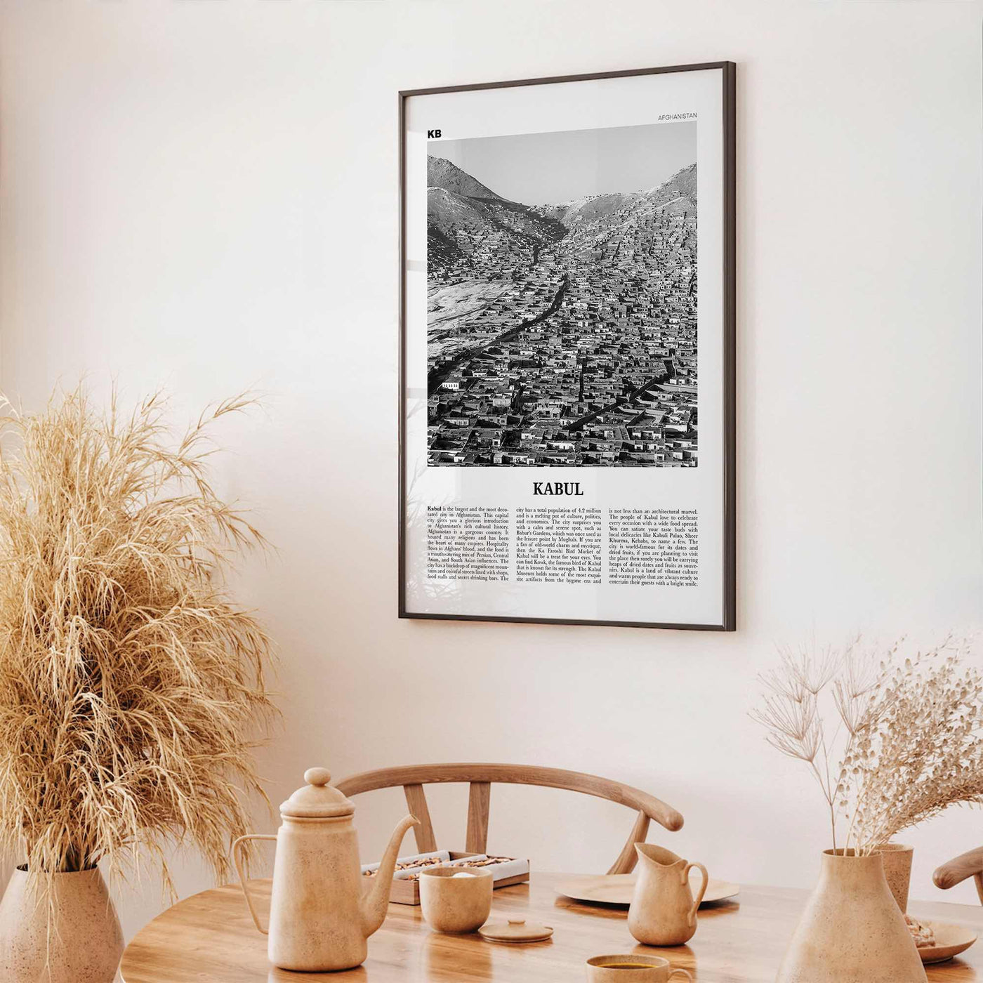 Kabul Print Black and White, Kabul Wall Art, Kabul Poster, Kabul Photo, Kabul Wall Décor, Afghanistan, کابل