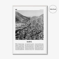 Kabul Print Black and White, Kabul Wall Art, Kabul Poster, Kabul Photo, Kabul Wall Décor, Afghanistan, کابل