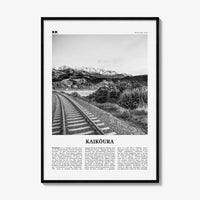 Kaikoura Print Black and White, Kaikōura Wall Art, Kaikōura Poster, Kaikōura Photo, Kaikōura Wall Décor, Kaikōura Map, New Zealand