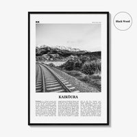 Kaikoura Print Black and White, Kaikōura Wall Art, Kaikōura Poster, Kaikōura Photo, Kaikōura Wall Décor, Kaikōura Map, New Zealand