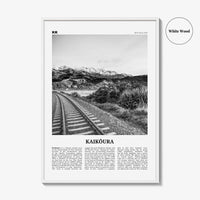 Kaikoura Print Black and White, Kaikōura Wall Art, Kaikōura Poster, Kaikōura Photo, Kaikōura Wall Décor, Kaikōura Map, New Zealand