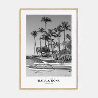 Kailua-Kona Portrait B&W Poster