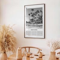 Kailua Kona Print Black and White, Kailua-Kona Wall Art, Kailua-Kona Poster, Kailua-Kona Photo, Kailua-Kona Wall Décor, Hawaii, USA