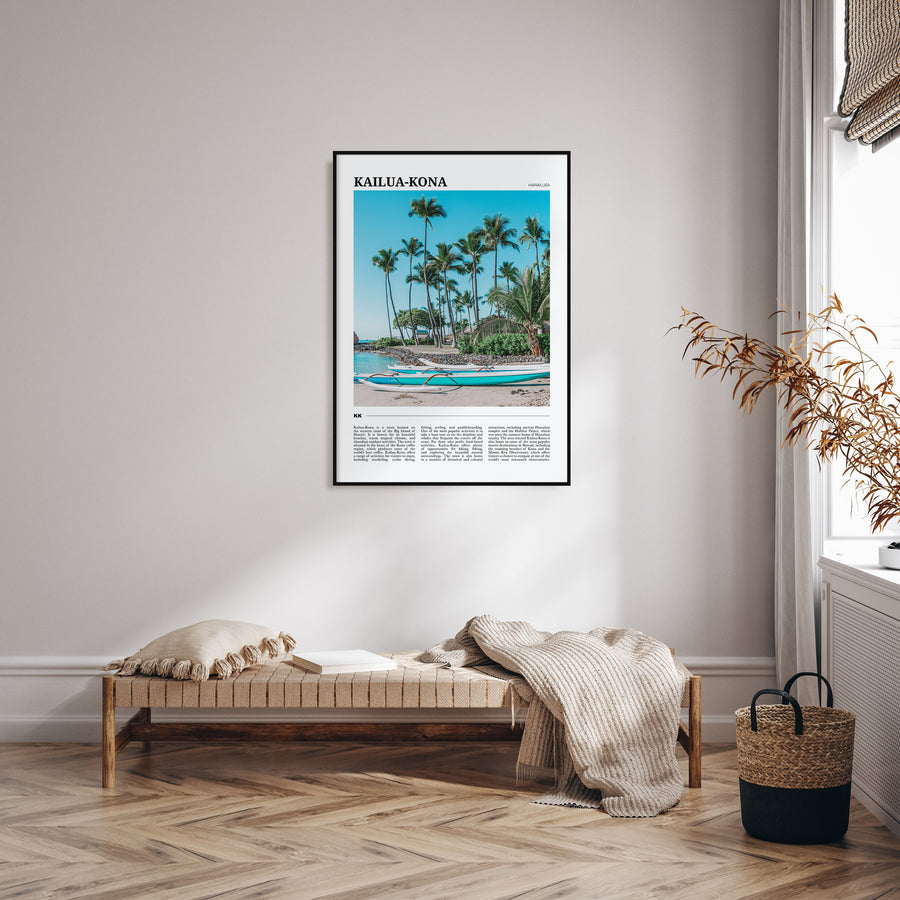 Kailua-Kona Travel Color No 2 Poster