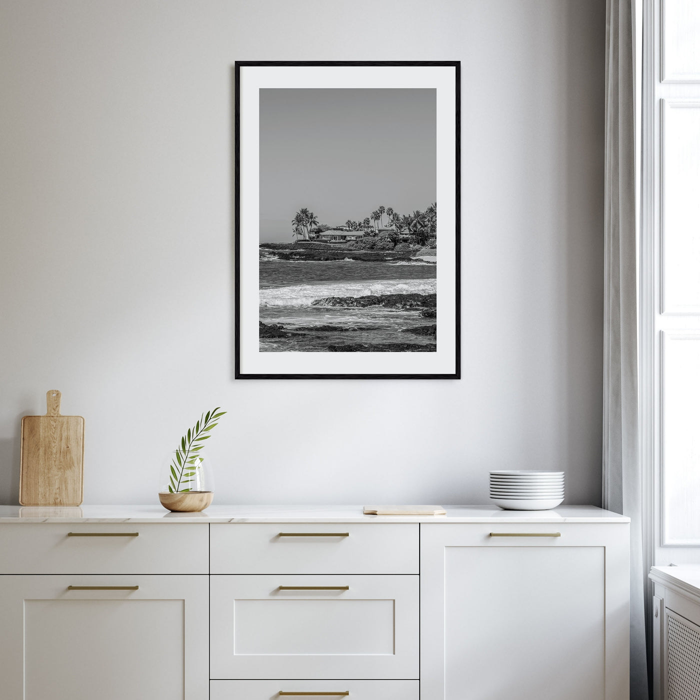 Kailua Photo B&W Poster