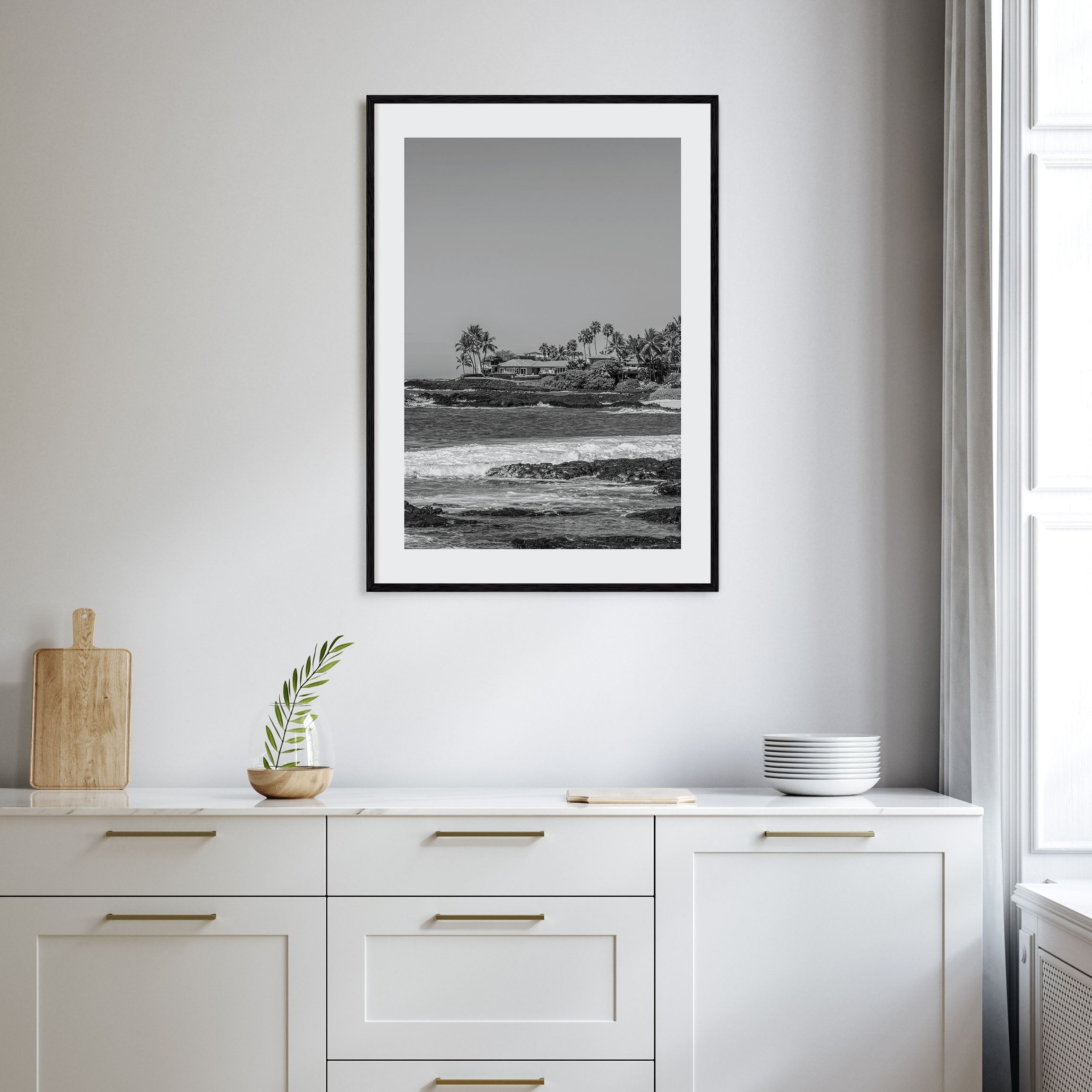 Kailua Photo B&W Poster