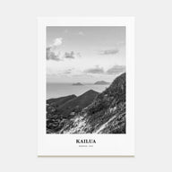 Kailua Portrait B&W Poster