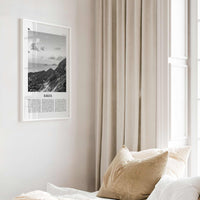 Kailua Print Black and White, Kailua Wall Art, Kailua Poster, Kailua Photo, Kailua Wall Décor, Hawaii, USA, United States, North America