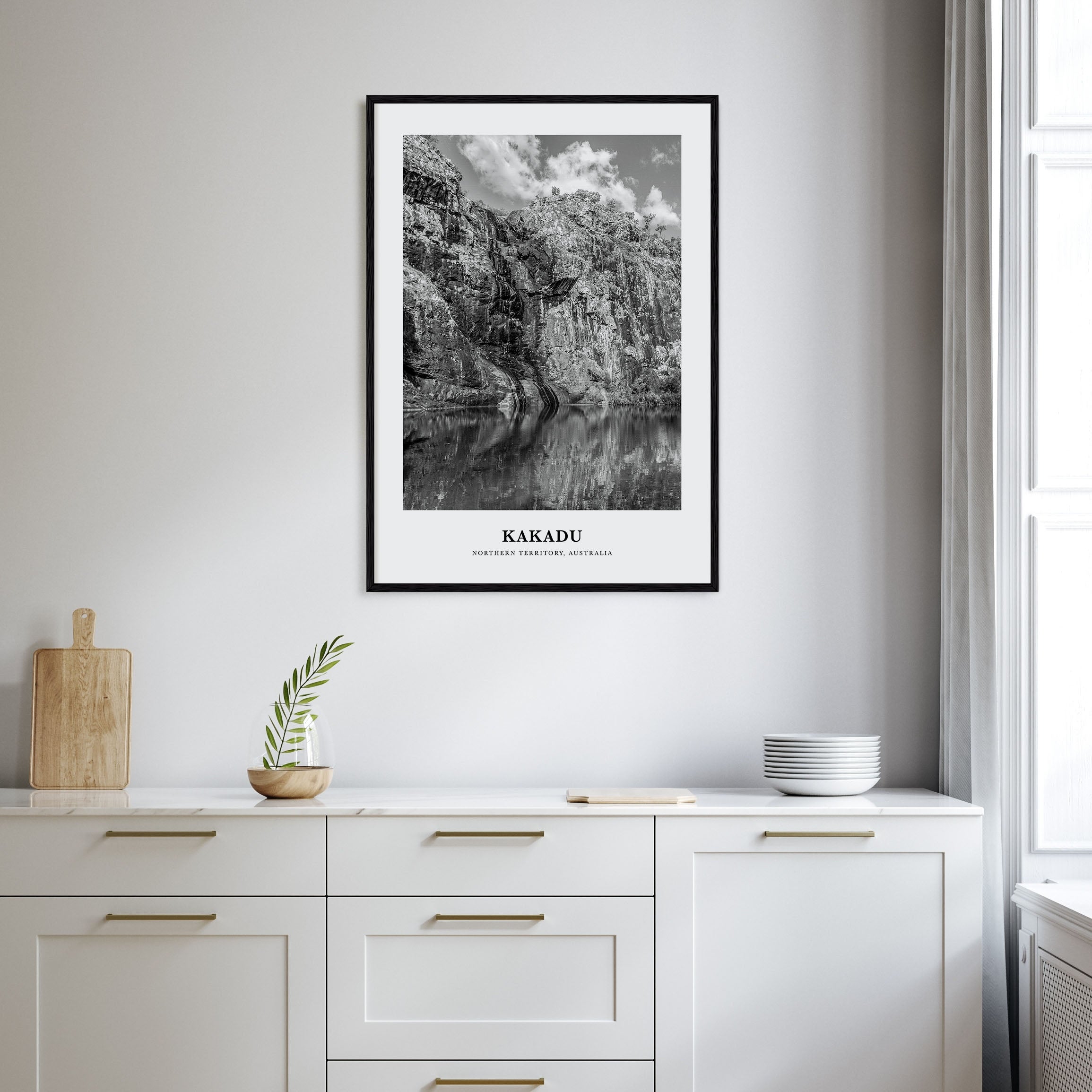 Kakadu Portrait B&W Poster